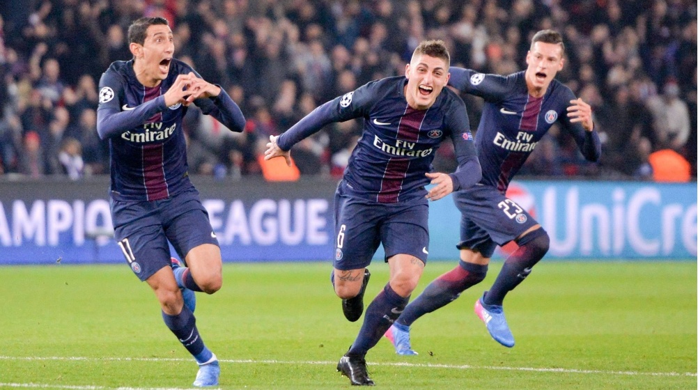 Di Maria double helps Paris St Germain shock Barcelona