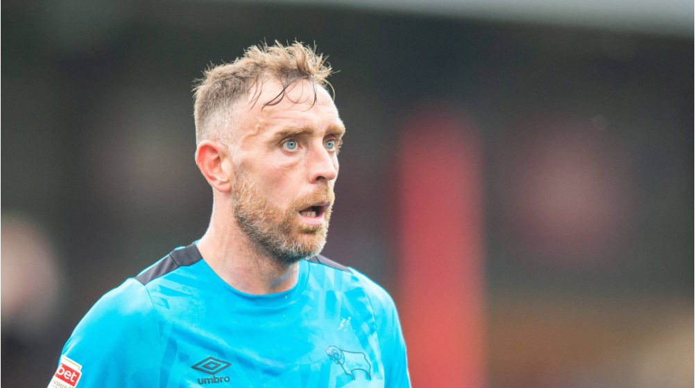 Derby County's Keogh involved in car crash after drinking session - out for the season