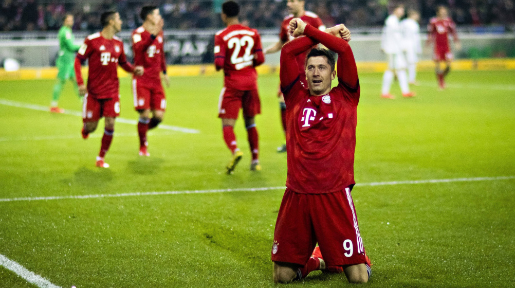 Liga niemiecka - dwa gole Lewandowskiego, Bayern dogonił lidera