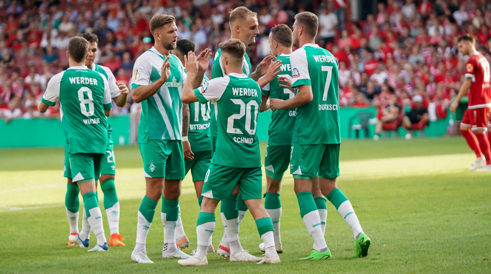 DFB-Pokal: Favoriten Werder Bremen, Union Berlin und SV Darmstadt weiter
