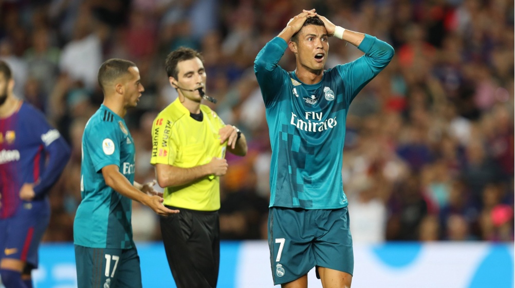 Cristiano Ronaldo marca e é expulso na vitória do Real Madrid em Barcelona