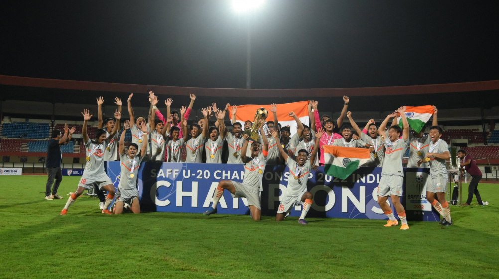 India wins the SAFF U20 Championship - Defeat Bangaladesh in the final