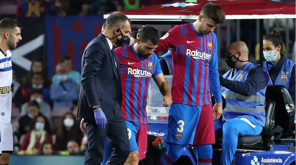 FC Barcelona: Agüero fehlt lange – Bewertung der Erholungszeit erst „in nächsten 3 Monaten“