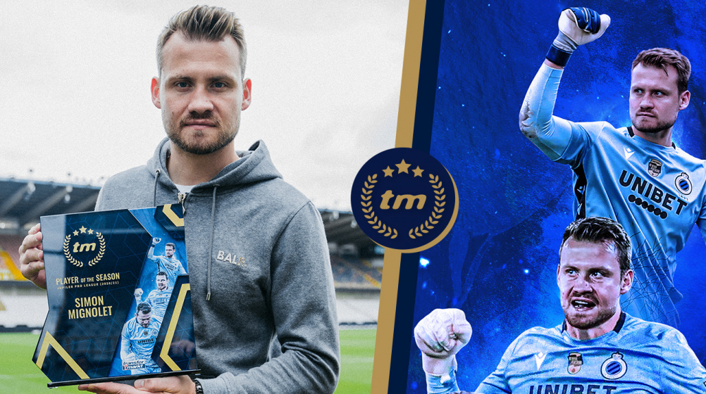 Simon Mignolet wybrany najlepszym piłkarzem Jupiler Pro League 2020/21