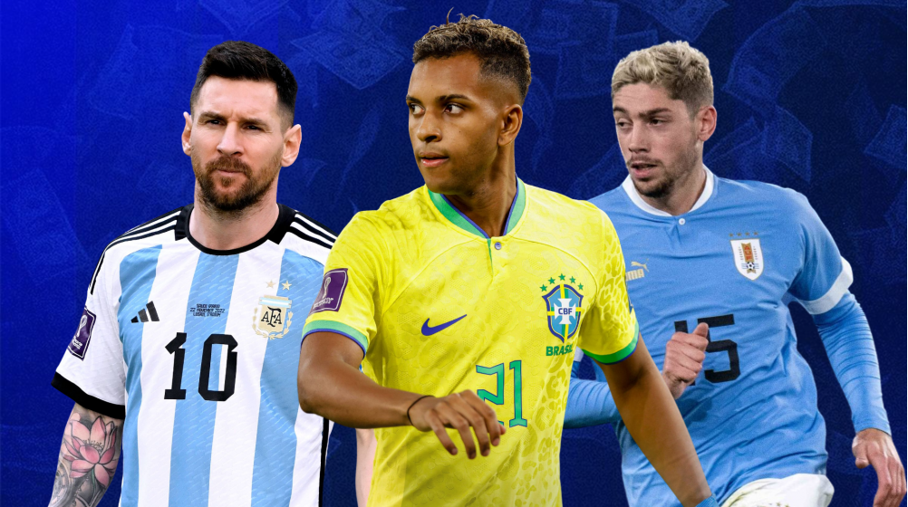 Argentina y Brasil, en el top mundial: las selecciones sudamericanas por valor de mercado