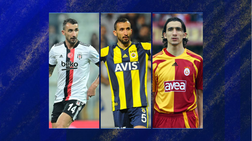 Galatasaray, Fenerbahçe ve Beşiktaş forması giyen futbolcular