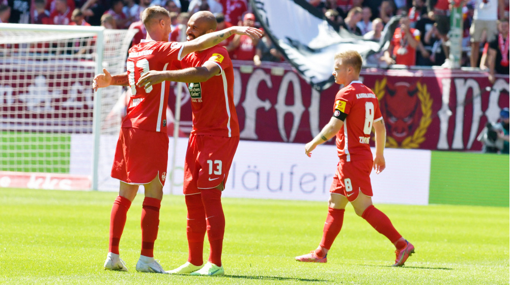 2. Liga: FCK besiegt St. Pauli, Holstien Kiel und SV Darmstadt gewinnen