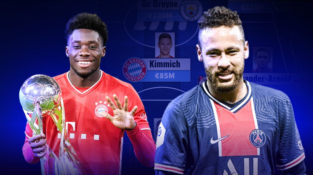 Davies and Kimmich new additions - The most valuable starting XI in the world
