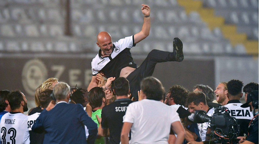 Aufstieg in die Serie A: Trainer Italiano führt auch Spezia zum Triumph
