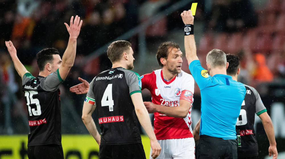 Janssen pakt 68e gele kaart in Eredivisie-carrière; record Pothuizen in zicht