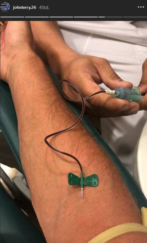 John Terry postete am Samstagvormittag auf seinem Instagram-Account ein Bild vom Medizincheck