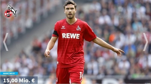 Jonas Hector vom 1.FC Köln deutlich vor: Die wertvollsten Spieler der 2.Bundesliga in der Galerie