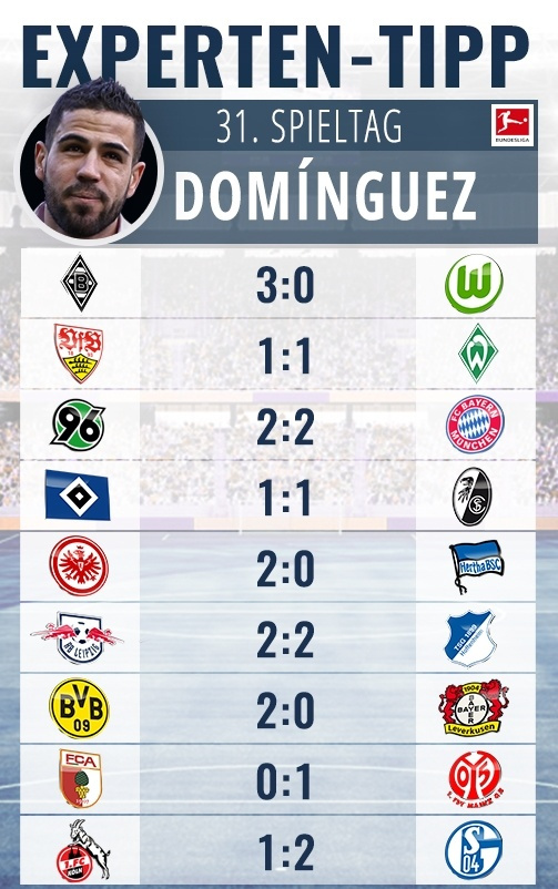 Álvaro Domínguez tippt den 31. Bundesliga-Spieltag ©Transfermarkt