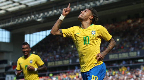 © imago / Neymar verpasste bei der WM 2014 verletzt das Halbfinale (1:7) gegen Deutschland, nun möchte er die Seleção ins Finale führen