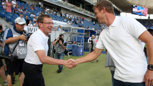 Nagelsmann beerbte Ralf Rangnick zur neuen Saison als Coach von RB Leipzig