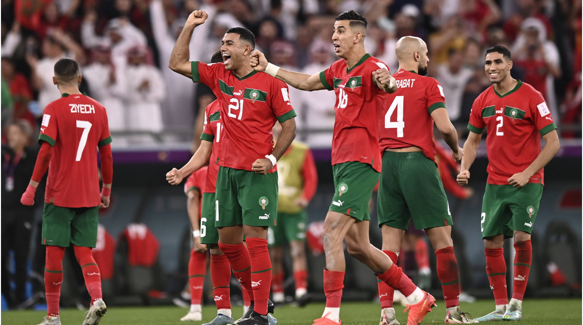 Marokko steht erstmals im WM-Viertelfinale