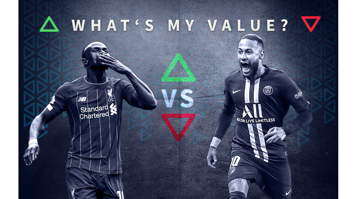 Mané or Neymar? Prove your market value knowledge in the new “What’s my
