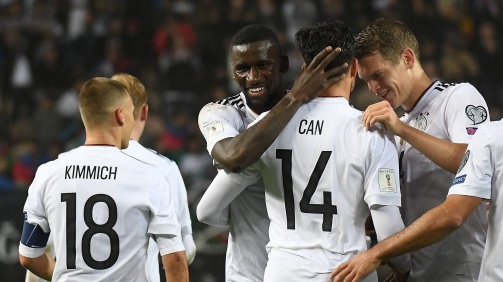Antonio Rüdiger with his Germany teammates Emre Can, Joshua Kimmich & Co.