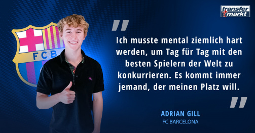 Adrian Gill vom FC Barcelona im Transfermarkt-Interview