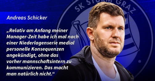 Andreas Schicker von Sturm Graz im Transfermarkt-Interview