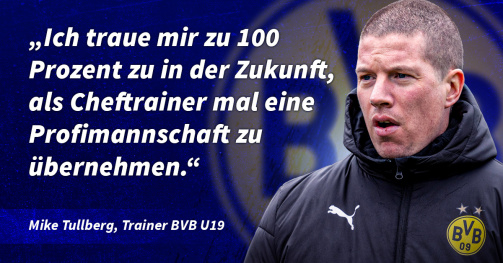 BVB-U19-Trainer Mike Tullberg im Transfermarkt-Interview 