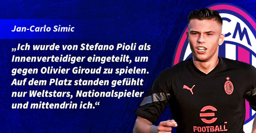Jan-Carlo Simic im TM-Interview über Simic über seinen Aufstieg bei AC Milan
