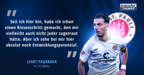 Zum Interview mit St. Paulis Leart Paqarada bei Transfermarkt
