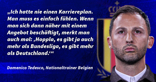 Belgien-Trainer Tedesco sprach im Dezember 2023 im großen Transfermarkt-Interview.