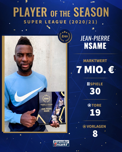 Nsame präsentiert seinen TM-Award: Spieler der Saison in der Schweiz