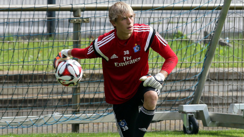 Johannes Kreidl 2014 im Training des Hamburger SV