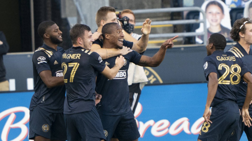 Kai Wagner (c.) had two successful years with the Philadelphia Union