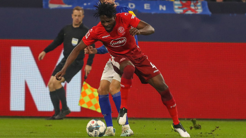 Kasim Adams war 2019/20 auf Leihbasis bei Fortuna Düsseldorf im Einsatz