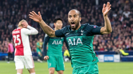  8. Mai 2019, Showdown im „Königsklassen“-Halbfinale: Tottenhams Lucas Moura jubelt dreifach gegen Ajax Amsterdam