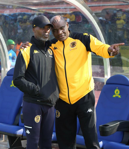 Molefi Ntseki and Arthur Zwane at Kaizer Chiefs