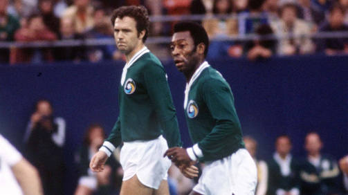 Franz Beckenbauer und Pelé spielten gemeinsam für New York Cosmos.