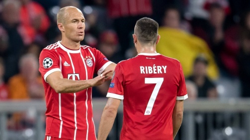 Legendäre Flügelzange: Arjen Robben (l.) und Franck Ribéry prägten den FC Bayern, standen zwischen 2009 und 2019 gemeinsam 186-mal auf dem Platz 