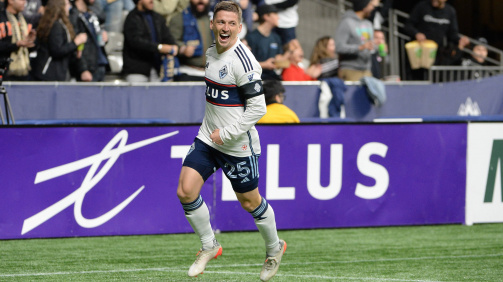 Ryan Gauld celebrates one of his three MLS goals this season (IMAGO)