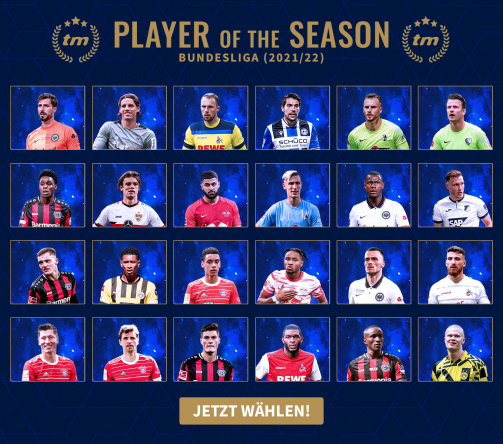 24 candidati: Scegli subito il giocatore della Bundesliga della stagione 2020/21 