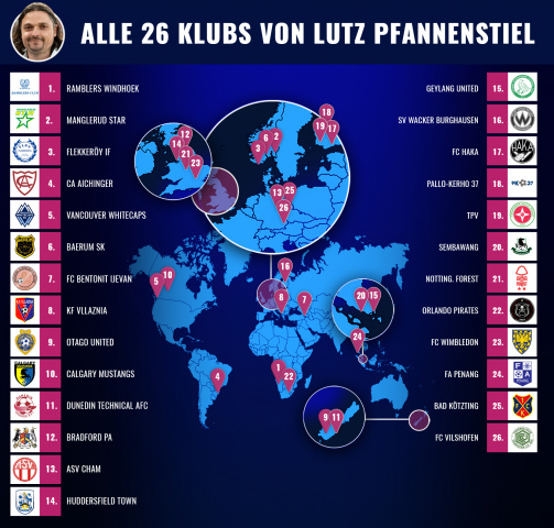 © imago images/TM - Alle 26 Klubs auf einer Karte: Die Transferhistorie von Lutz Pfannenstiel