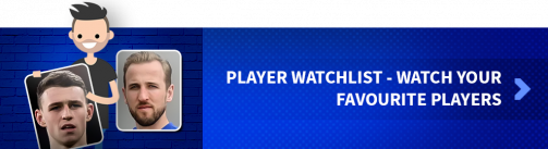 Player watchlist - Watch your favourite players