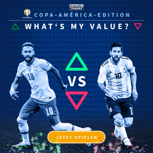 © tm/imago images - Teste jetzt dein Marktwertwissen: What's My Value in der Copa-America-Edition (Link zum Spiel)