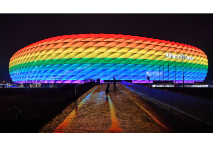 Allianz Arena Euro 2020 Regenbogen Rainbow